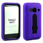 Wholesale Alcatel One Touch Evolve 2 4037T Armor Hybrid Stand Case (Purple)